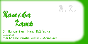 monika kamp business card